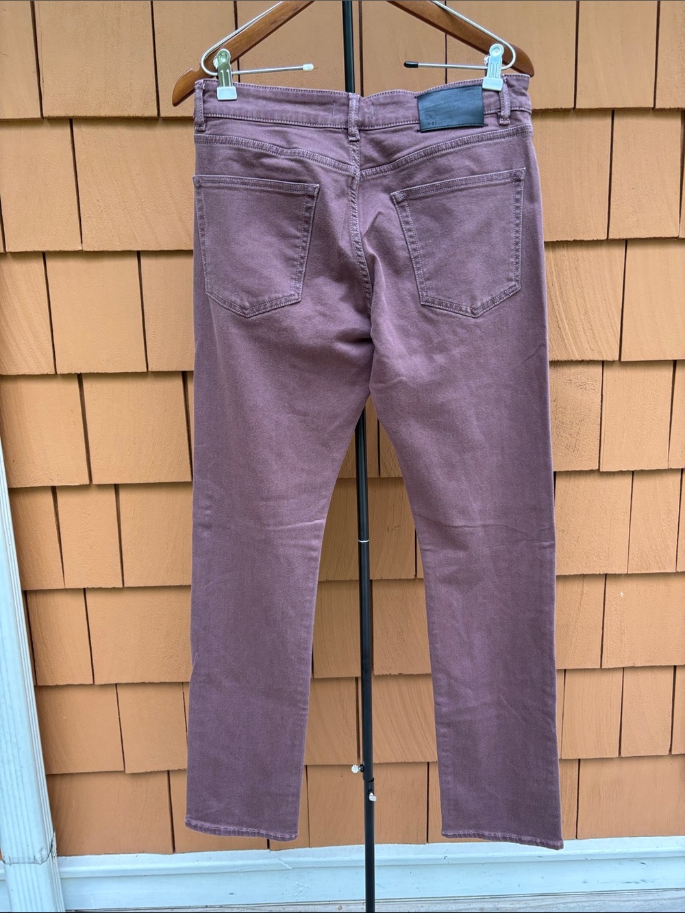 DL 1961 | Mauve Russell Slim Straight Performance Stretch Jeans | Size 31x34 - Picture 3 of 6